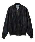 【グラム/glamb】のParaffin Coated Denim MA-1 Black|ID: prp329100004528511 ipo3291000000032020979