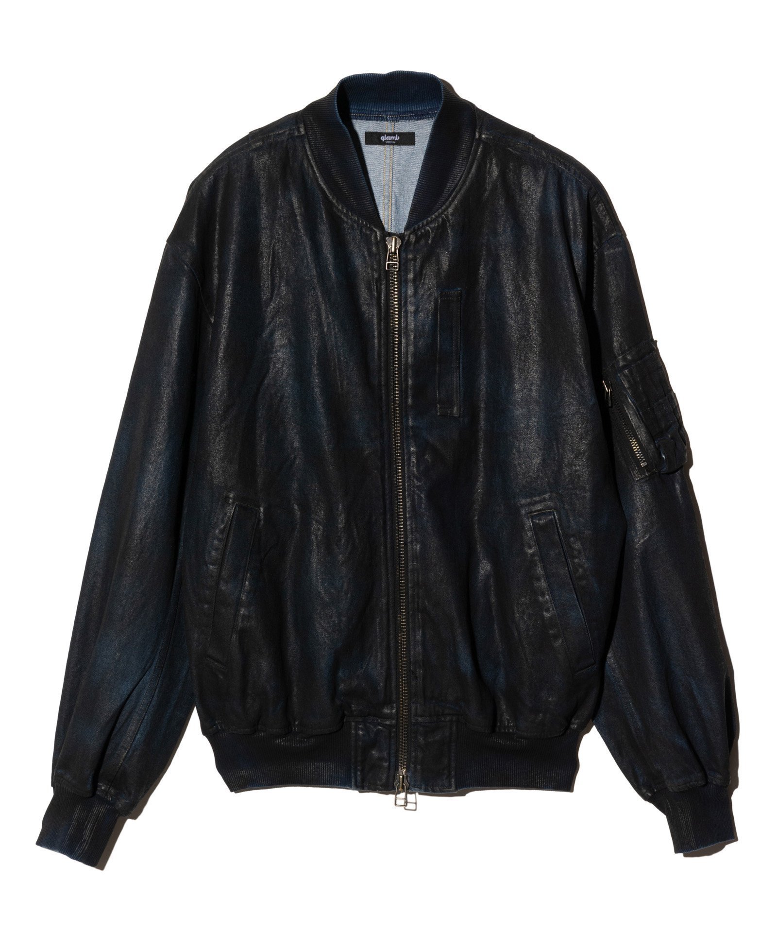 【グラム/glamb】のParaffin Coated Denim MA-1 インテリア・キッズ・メンズ・レディースファッション・服の通販 founy(ファニー) 　ファッション　Fashion　レディースファッション　WOMEN　アウター　Coat Outerwear　コート　Coats　MA-1　MA-1　コーティング　Coating　ジャケット　Jacket　デニム　Denim　ポケット　Pocket　ミリタリー　Military　定番　Standard　Black|ID: prp329100004528511 ipo3291000000032020979