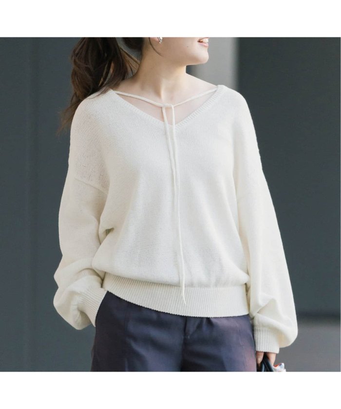 【イエナ/IENA】のテープヤーン パフ 2WAY プルオーバー インテリア・キッズ・メンズ・レディースファッション・服の通販 founy(ファニー) https://founy.com/ ファッション Fashion レディースファッション WOMEN トップス・カットソー Tops/Tshirt プルオーバー Pullover |ID: prp329100004528515 ipo3291000000032020992