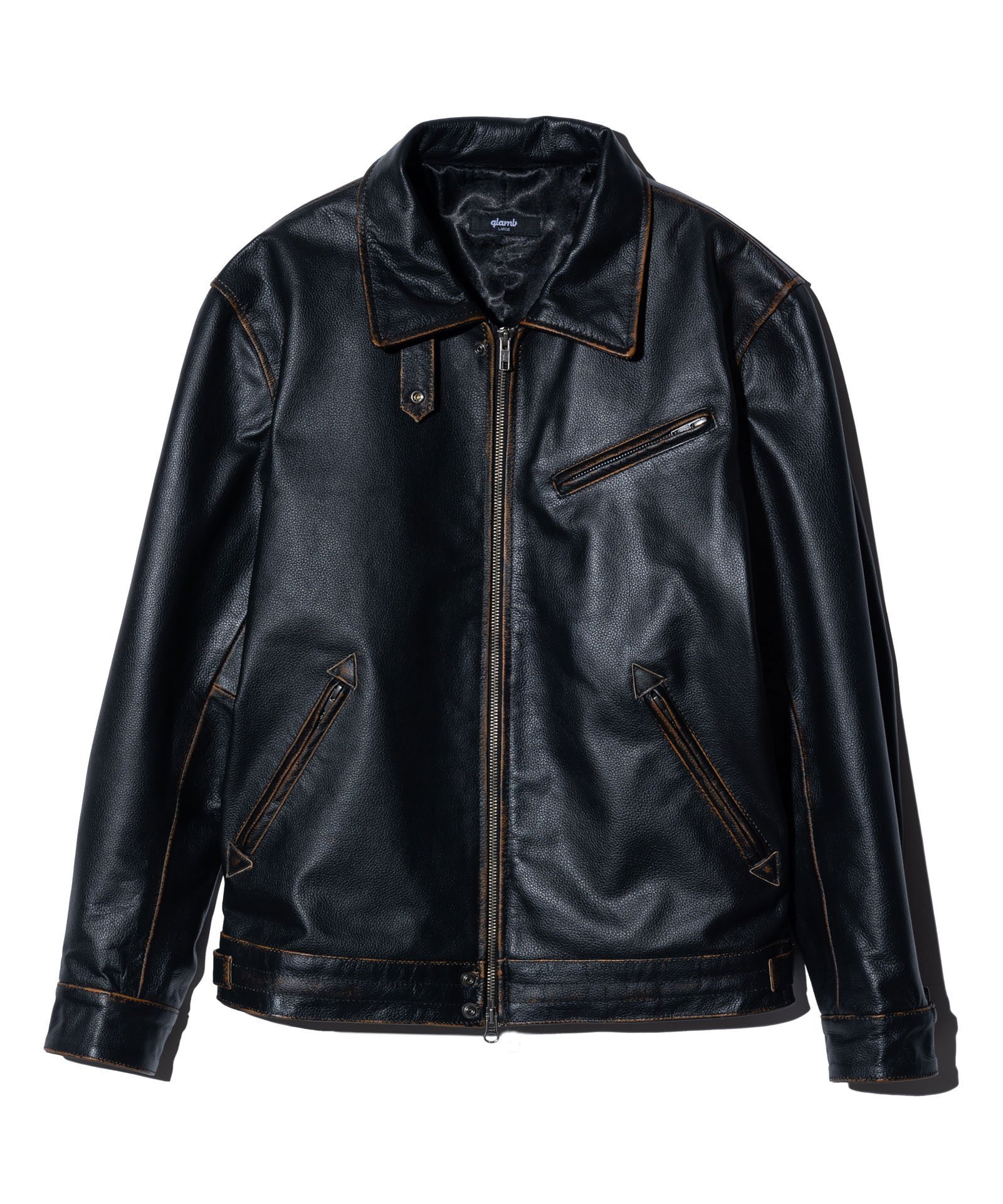 【グラム/glamb】のHidden Valley Leather Jacket インテリア・キッズ・メンズ・レディースファッション・服の通販 founy(ファニー) 　ファッション　Fashion　レディースファッション　WOMEN　アウター　Coat Outerwear　ジャケット　Jackets　オイル　Oil　カフス　Cuffs　ショート　Short　ジャケット　Jacket　スタンド　Stand　ポケット　Pocket　レギュラー　Regular　Brown|ID: prp329100004528516 ipo3291000000032021001