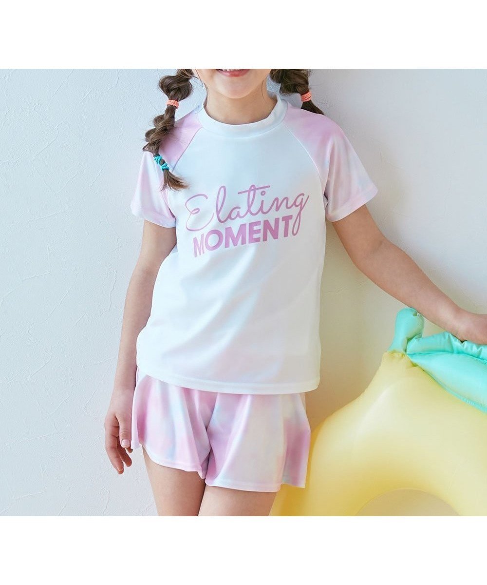 【デビロック/devirock / KIDS】のUVカット インナー付き Tシャツ型セットアップ水着 水着 セパレート水着 25SS インテリア・キッズ・メンズ・レディースファッション・服の通販 founy(ファニー) 　ファッション　Fashion　キッズファッション　Fashion for Kids　インナー　Innerwear　ショート　Short, Short Length　ストレッチ　Stretch, Stretchy Fabric　セットアップ　Set-Up, Coordinated Outfit　セパレート　Separate, Two-Piece　フィット　Fit, Slim Fit　プリント　Print, Printed Pattern　水着　Swimsuit, Swimwear　おすすめ　Recommended / Our Picks　夏　Summer　2025年　2025　2025春夏・S/S　Spring/Summer 2025 SS25　001-タイダイ-ピンク|ID: prp329100004528517 ipo3291000000032481266