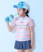【デビロック/devirock / KIDS】のUVカット インナー付き Tシャツ型セットアップ水着 水着 セパレート水着 25SS 006-レインボー-ブルーグレー|ID: prp329100004528517 ipo3291000000032481269