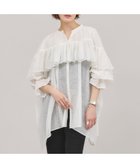 【カレンソロジー/Curensology】のリネンブレンドシアーブラウス ホワイト02|ID: prp329100004528519 ipo3291000000032021012