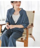 【アーバンリサーチ ドアーズ/URBAN RESEARCH DOORS】の『仁村紗和さん着用』『UR TECH』サマシェアドロストブラウス BLUE|ID: prp329100004528528 ipo3291000000032621898