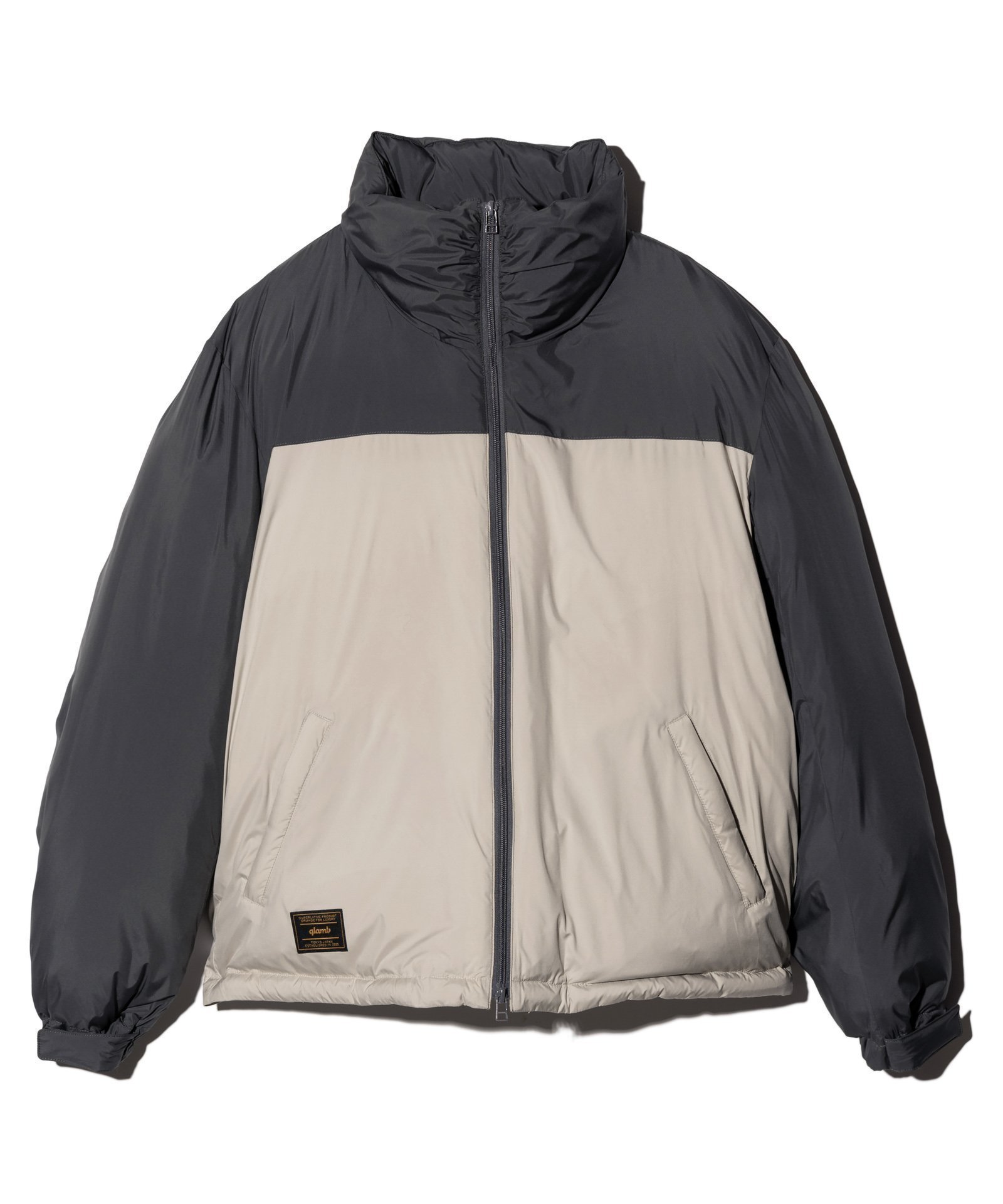 【グラム/glamb】のMonolith Down Jacket インテリア・キッズ・メンズ・レディースファッション・服の通販 founy(ファニー) 　ファッション　Fashion　レディースファッション　WOMEN　アウター　Coat Outerwear　ジャケット　Jackets　インナー　Inner　キルティング　Quilting　ギャザー　Gather　ジャケット　Jacket　センター　Center　ダウン　Down　ドレープ　Drape　ハイネック　High Neck　フラット　Flat　フロント　Front　ボーダー　Border　防寒　Cold Protection　Gray|ID: prp329100004528536 ipo3291000000032021080