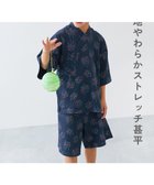 【デビロック/devirock / KIDS】のすぽっと着られる 着心地やわらか 総柄プリント おやすみ甚平 甚平 25SS 003-花火-ネイビー|ID: prp329100004528546 ipo3291000000032740661