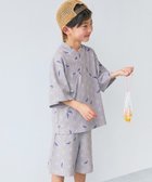 【デビロック/devirock / KIDS】のすぽっと着られる 着心地やわらか 総柄プリント おやすみ甚平 甚平 25SS 004-麻の葉-Lグレー|ID: prp329100004528546 ipo3291000000032740665