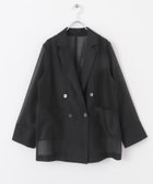【センスオブプレイス/SENSE OF PLACE by URBAN RESEARCH】のシアーテーラードジャケット BLACK|ID: prp329100004528551 ipo3291000000032021149