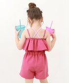 【デビロック/devirock / KIDS】のUVカット サロペット付き セパレート水着 3Pセット 水着 セパレート水着 チェリーピンク|ID: prp329100004528557 ipo3291000000032680331
