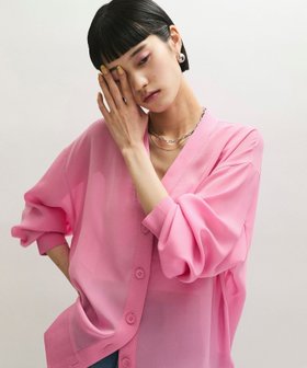【アダム エ ロペ/ADAM ET ROPE'】の【接触冷感】ハイツイストボイルカーディガン 人気、トレンドファッション・服の通販 founy(ファニー) ファッション Fashion レディースファッション WOMEN トップス・カットソー Tops/Tshirt カーディガン Cardigans ウォッシャブル Washable 春 Spring カーディガン Cardigan キャミ Cami 吸水 Water Absorption ツイスト Twist フロント Front ポケット Pocket ミドル Middle メタル Metal ワイド Wide S/S・春夏 Ss・Spring/Summer おすすめ Recommend 夏 Summer 2025年 2025 2025春夏・S/S Ss,Spring/Summer,2025 |ID:prp329100004528559