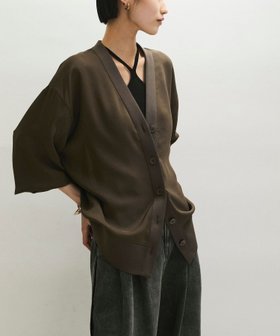 【アダム エ ロペ/ADAM ET ROPE'】の【接触冷感】ハイツイストボイルカーディガン 人気、トレンドファッション・服の通販 founy(ファニー) ファッション Fashion レディースファッション Fashion for Women トップス・カットソー Cut & Sew Tops カーディガン・羽織り Layered Style Cardigans ウォッシャブル Machine Washable 春 Spring カーディガン Cardigan, Knitwear キャミ Camisole, Cami Top 吸水 Absorbent, Quick-Dry ツイスト Tweed, Tweed Fabric フロント Front, Front Design ポケット Pocket, Pocket Detail ミドル Middle Length, Mid Height メタル Metal, Metal Parts ワイド Wide, Wide Fit S/S・春夏 SS, Spring/Summer, Warm Season おすすめ Recommended / Our Picks 夏 Summer 2025年 2025 2025春夏・S/S Spring/Summer 2025 SS25 |ID:prp329100004528559