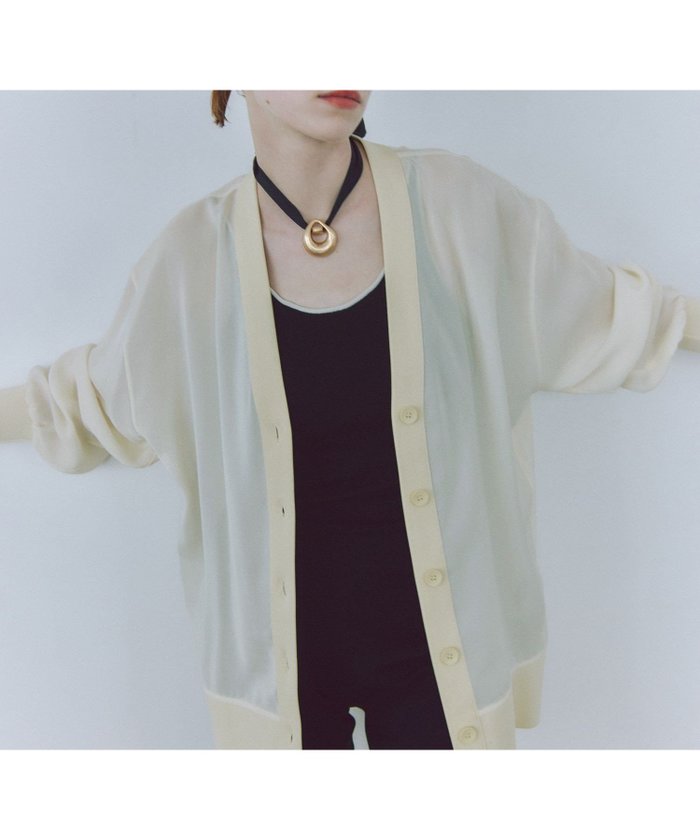 【アダム エ ロペ/ADAM ET ROPE'】の【接触冷感】ハイツイストボイルカーディガン インテリア・キッズ・メンズ・レディースファッション・服の通販 founy(ファニー) https://founy.com/ ファッション Fashion レディースファッション Fashion for Women トップス・カットソー Cut & Sew Tops カーディガン・羽織り Layered Style Cardigans ウォッシャブル Machine Washable 春 Spring カーディガン Cardigan, Knitwear キャミ Camisole, Cami Top 吸水 Absorbent, Quick-Dry ツイスト Tweed, Tweed Fabric フロント Front, Front Design ポケット Pocket, Pocket Detail ミドル Middle Length, Mid Height メタル Metal, Metal Parts ワイド Wide, Wide Fit S/S・春夏 SS, Spring/Summer, Warm Season おすすめ Recommended / Our Picks 夏 Summer 2025年 2025 2025春夏・S/S Spring/Summer 2025 SS25 |ID: prp329100004528559 ipo3291000000033561046