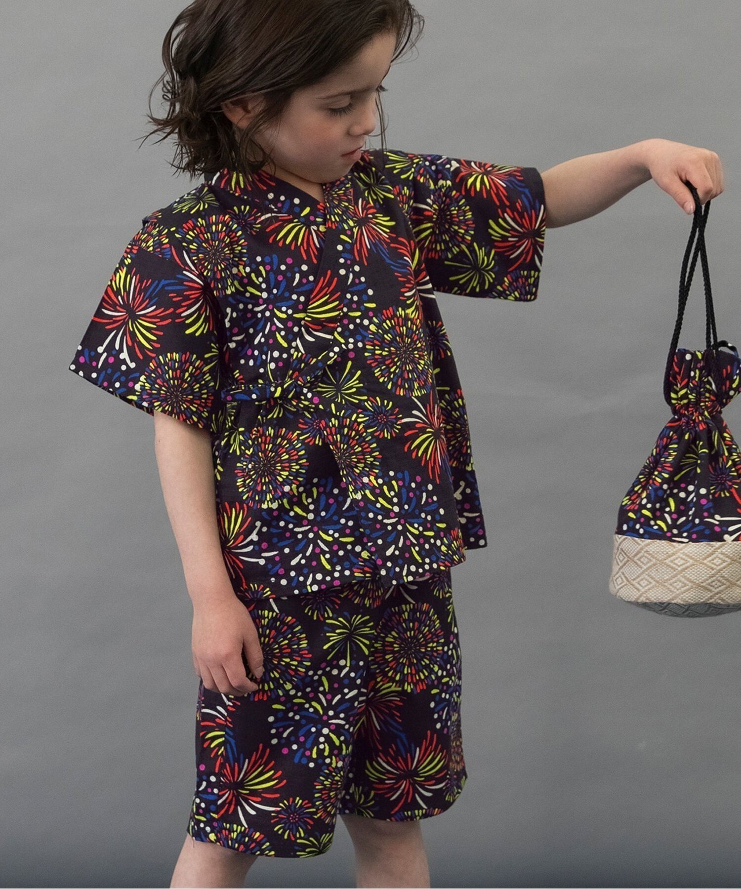 【その他のブランド/Other】の【すっぽり着られる】いろいろ甚平 人気、トレンドファッション・服の通販 founy(ファニー) 　ファッション　Fashion　キッズファッション　Fashion for Kids　ストライプ　Stripe, Striped Pattern　定番　Standard, Basic Item　ベビー　Baby, Babywear　おすすめ　Recommended / Our Picks　夏　Summer　 other-1|ID: prp329100004528566 ipo3291000000032356842