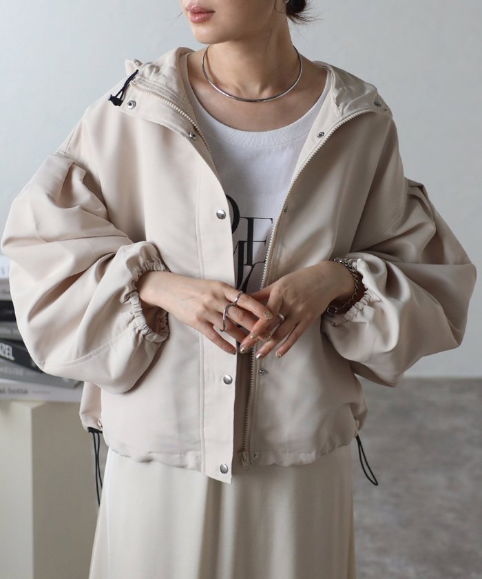 【その他のブランド/Other】のmitis/バルーンスリーブマウンテンパーカー インテリア・キッズ・メンズ・レディースファッション・服の通販 founy(ファニー) https://founy.com/ ファッション Fashion レディースファッション WOMEN トップス・カットソー Tops/Tshirt パーカ Sweats スリーブ Sleeve ドローコード Draw Cord バルーン Balloon パーカー Hoodie |ID: prp329100004528570 ipo3291000000032249160