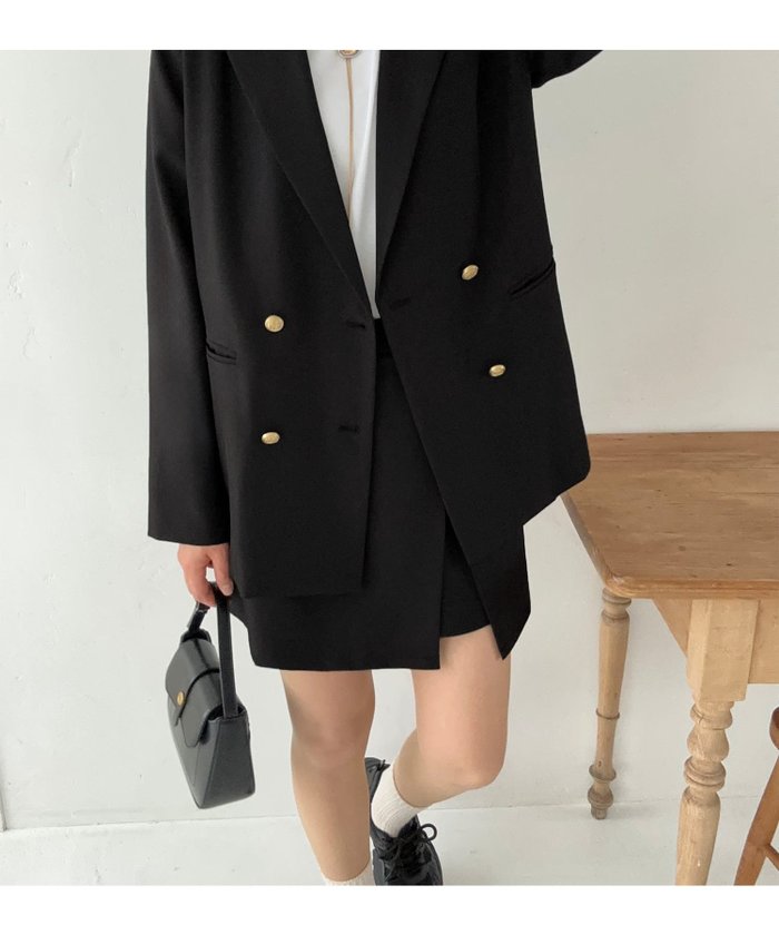 【ジュノア/JUNOAH】の金釦テーラードジャケット+ミニスカート インテリア・キッズ・メンズ・レディースファッション・服の通販 founy(ファニー) https://founy.com/ ファッション Fashion レディースファッション Ladies' Fashion Online アウター Coat Outerwear ジャケット Jackets テーラードジャケット Tailored Jackets スカート Skirt ミニスカート Mini Skirts ジャケット Jacket ミニスカート Mini Skirt |ID: prp329100004528576 ipo3291000000032683271
