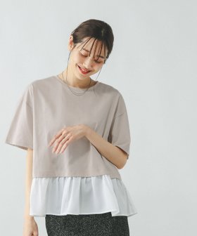 【グローバルワーク/GLOBAL WORK】 快適ドッキングプルオーバー/289380人気、トレンドファッション・服の通販 founy(ファニー) ファッション Fashion レディースファッション Fashion for Women トップス・カットソー Cut & Sew Tops カジュアルプルオーバー・ニットトップス Pullovers & Knit Tops / Casual Pullovers ギャザー Gathered, Ruffled スリム Slim, Slim Fit ドッキング Docking, Mixed Material ハーフ Half, Half-Length ペプラム Peplum, Flared Hem ワイド Wide, Wide Fit 切替 Switching, Contrast Panel 吸水 Absorbent, Quick-Dry 夏 Summer |ID:prp329100004528583