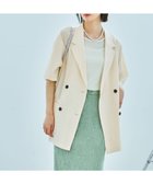 【ラコレ/LAKOLE】のハーフスリーブシアーWジャケット 人気、トレンドファッション・服の通販 founy(ファニー) ファッション Fashion レディースファッション WOMEN アウター Coat Outerwear ジャケット Jackets シンプル Simple ジャケット Jacket 夏 Summer 春 Spring S/S・春夏 Ss・Spring/Summer 長袖 Long Sleeve thumbnail アイボリー|ID: prp329100004528589 ipo3291000000032021323