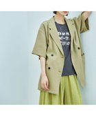 【ラコレ/LAKOLE】のハーフスリーブシアーWジャケット 人気、トレンドファッション・服の通販 founy(ファニー) ファッション Fashion レディースファッション WOMEN アウター Coat Outerwear ジャケット Jackets シンプル Simple ジャケット Jacket 夏 Summer 春 Spring S/S・春夏 Ss・Spring/Summer 長袖 Long Sleeve thumbnail オリーブ|ID: prp329100004528589 ipo3291000000032021325