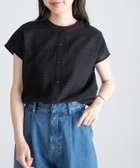 【サニーレーベル/Sonny Label / URBAN RESEARCH】の『WEB限定』バンドカラーコットンレースシャツ ブラック|ID: prp329100004528600 ipo3291000000032202847