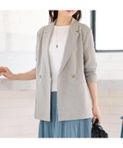 【リフレクト/Reflect】の【UVカット/接触冷感/マシンウォッシュ可/吸水速乾/セットアップ可/夏の通勤におすすめ】ドライタッチダブルジャケット 人気、トレンドファッション・服の通販 founy(ファニー) ファッション Fashion レディースファッション WOMEN アウター Coat Outerwear ジャケット Jackets おすすめ Recommend ジャケット Jacket セットアップ Set Up トレンド Trend 人気 Popularity 吸水 Water Absorption 夏 Summer ビジネス 仕事 通勤 Business thumbnail ライトグレー|ID: prp329100004528603 ipo3291000000032021392