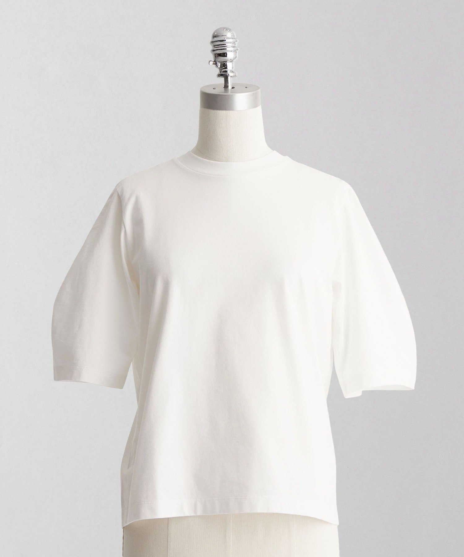 【ユナイテッドアローズ/UNITED ARROWS】のLOEFF コットン クレセントスリーブ Tシャツ インテリア・キッズ・メンズ・レディースファッション・服の通販 founy(ファニー) 　ファッション　Fashion　レディースファッション　Ladies' Fashion Online　トップス・カットソー　Tops/Tshirt　シャツ/ブラウス　Shirts/Blouses　ロング / Tシャツ　T-Shirts　インナー　Inner　カットソー　Cut And Sew　シンプル　Simple　フィット　Fit　マキシ　Maxi　半袖　Short Sleeve　定番　Standard　WHITE|ID: prp329100004528618 ipo3291000000032397454