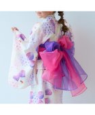 【デビロック/devirock / KIDS】のワンピースにもなる セパレート浴衣 帯2本セット 浴衣 25SS 010-水彩アジサイ-アイボリー|ID: prp329100004528625 ipo3291000000032079848