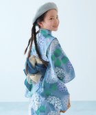 【デビロック/devirock / KIDS】のワンピースにもなる セパレート浴衣 帯2本セット 浴衣 25SS 011-水彩アジサイ-ブルー|ID: prp329100004528625 ipo3291000000032079851