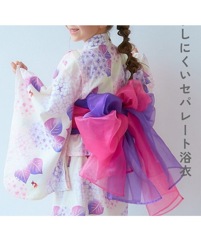 【デビロック/devirock / KIDS】のワンピースにもなる セパレート浴衣 帯2本セット 浴衣 25SS インテリア・キッズ・メンズ・レディースファッション・服の通販 founy(ファニー) https://founy.com/ ファッション Fashion キッズファッション Fashion for Kids ワンピース Dresses セパレート Separate, Two-Piece ブロード Broadcloth, Fine Cotton おすすめ Recommended / Our Picks 夏 Summer 2025年 2025 2025春夏・S/S Spring/Summer 2025 SS25 |ID: prp329100004528625 ipo3291000000032481115