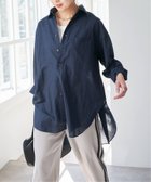 【スピック&スパン/Spick & Span】の《追加》コットンリネンルーズシャツ ネイビー B|ID: prp329100004528627 ipo3291000000032682158