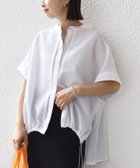 【シップス フォー ウィメン/SHIPS】の手洗い可能 サッカー 裾 ドロスト ドルマン ブラウス 人気、トレンドファッション・服の通販 founy(ファニー) ファッション Fashion レディースファッション Fashion for Women トップス・カットソー Cut & Sew Tops シャツ・ブラウス・オフィスカジュアル Elegant Blouses & Button-Ups 2025年 2025 2025春夏・S/S Spring/Summer 2025 SS25 サッカー Seersucker, Summer Fabric シンプル Simple, Minimal デニム Denim, Jeans Material ボトム Bottoms, Lower Wear メタル Metal, Metal Parts ワイド Wide, Wide Fit 夏 Summer thumbnail ホワイト|ID: prp329100004528634 ipo3291000000033558916