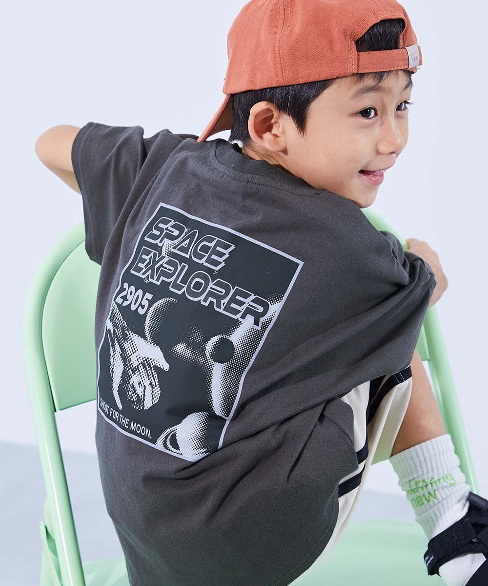 【デビロック/devirock / KIDS】の綿100% デビラボ スーパーBIGシルエット プリント半袖Tシャツ Tシャツ トップス 25SS インテリア・キッズ・メンズ・レディースファッション・服の通販 founy(ファニー) 　ファッション　Fashion　キッズファッション　KIDS　トップス・カットソー　Tops/Tees/Kids　トレンド　Trend　プリント　Print　ベーシック　Basic　半袖　Short Sleeve　おすすめ　Recommend　夏　Summer　2025年　2025　2025春夏・S/S　Ss,Spring/Summer,2025　023-宇宙-スミクロ|ID: prp329100004528638 ipo3291000000032143668