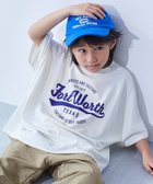 【デビロック/devirock / KIDS】の綿100% デビラボ スーパーBIGシルエット プリント半袖Tシャツ Tシャツ トップス 25SS 001-ロゴ-オフホワイト|ID: prp329100004528638 ipo3291000000032643140