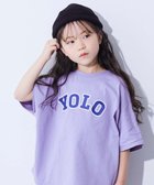 【デビロック/devirock / KIDS】の綿100% デビラボ スーパーBIGシルエット プリント半袖Tシャツ Tシャツ トップス 25SS 008-YOLO-Sバイオレット|ID: prp329100004528638 ipo3291000000032643156