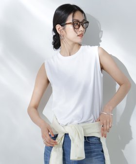 【ナノ ユニバース/nano universe】 Anti Soaked 汗染み防止ノースリーブTシャツ人気、トレンドファッション・服の通販 founy(ファニー) ファッション Fashion レディースファッション WOMEN トップス・カットソー Tops/Tshirt キャミソール / ノースリーブ No Sleeves シャツ/ブラウス Shirts/Blouses ロング / Tシャツ T-Shirts イエロー Yellow カラフル Colorful 吸水 Water Absorption シンプル Simple スタイリッシュ Stylish スリット Slit 定番 Standard ノースリーブ No Sleeve 人気 Popularity バランス Balance 再入荷 Restock/Back In Stock/Re Arrival エレガント 上品 Elegant 2025年 2025 2025春夏・S/S Ss,Spring/Summer,2025 |ID:prp329100004528640