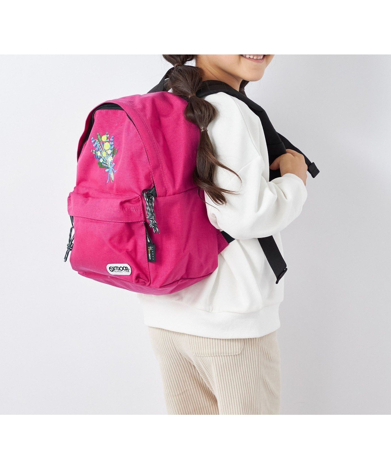 【シップス/SHIPS / KIDS】の【SHIPS any別注】OUTDOOR PRODUCTS 刺繍 バックパック インテリア・キッズ・メンズ・レディースファッション・服の通販 founy(ファニー) 　ファッション　Fashion　キッズファッション　KIDS　おすすめ　Recommend　スペシャル　Special　別注　Special Order　定番　Standard　ピンク|ID: prp329100004528648 ipo3291000000032021626