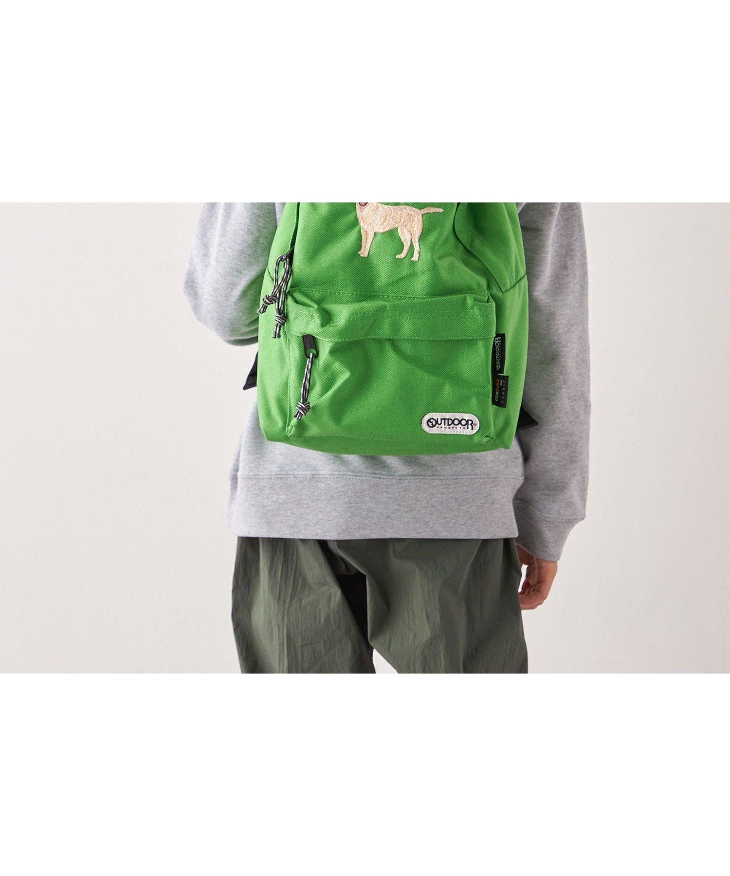 【シップス/SHIPS / KIDS】の【SHIPS any別注】OUTDOOR PRODUCTS 刺繍 バックパック インテリア・キッズ・メンズ・レディースファッション・服の通販 founy(ファニー) 　ファッション　Fashion　キッズファッション　KIDS　おすすめ　Recommend　スペシャル　Special　別注　Special Order　定番　Standard　ライトグリーン|ID: prp329100004528648 ipo3291000000032021631
