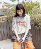 【ニコアンド/niko and】の布帛コンビフリルロックTシャツ ライトグレー12|ID: prp329100004528656 ipo3291000000032021659