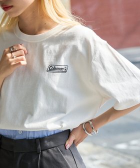 【セットアップセブン/SETUP7】のColeman/コールマン クラシックロゴ半袖Tシャツ 人気、トレンドファッション・服の通販 founy(ファニー) ファッション Fashion レディースファッション Fashion for Women トップス・カットソー Cut & Sew Tops シャツ・ブラウス・オフィスカジュアル Elegant Blouses & Button-Ups ロングTシャツ・Tシャツ Longline T-Shirts & Tees アウトドア Outdoor Clothing 厚底 Platform Shoes カーゴパンツ Cargo Pants, Utility Pants クラシック Classic, Timeless Style サングラス Sunglasses, Shades シューズ Shoes, Footwear シンプル Simple, Minimal スニーカー Sneakers, Trainers デニム Denim, Jeans Material トレンド Trend, Trending Now 定番 Standard, Basic Item 人気 Popular, Best Seller ハーフ Half, Half-Length 半袖 Short Sleeve, Half Sleeve ワンポイント One Point, Statement Accent 再入荷 Restock / Back in Stock スマホショルダーバッグ Smartphone Shoulder Bag |ID:prp329100004528657