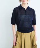 【ノーク/N.O.R.C】のニットポロ【SARACO】 人気、トレンドファッション・服の通販 founy(ファニー) ファッション Fashion レディースファッション WOMEN トップス・カットソー Tops/Tshirt ニット Knit Tops イエロー Yellow ベーシック Basic 夏 Summer エレガント 上品 Elegant thumbnail ネイビー×ネイビー|ID: prp329100004528659 ipo3291000000032296072