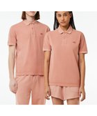 【ラコステ/LACOSTE】のオーガニックコットン ミネラルダイ鹿の子地 半袖ポロシャツ ピンク|ID: prp329100004528662 ipo3291000000032228637
