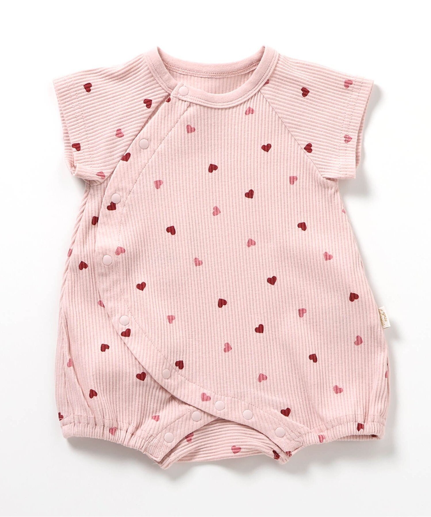 【その他のブランド/Other】のリブ総柄ロンパス インテリア・キッズ・メンズ・レディースファッション・服の通販 founy(ファニー) 　ファッション　Fashion　キッズファッション　KIDS　ギフト プレゼント　Gift Present　ベビー　Baby　ロンパース　Rompers　ピンク|ID: prp329100004528664 ipo3291000000032080420