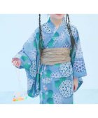 【デビロック/devirock / KIDS】の着付けかんたん 兵児帯付き浴衣 浴衣 25SS 012-水彩アジサイ-ブルー|ID: prp329100004528675 ipo3291000000032625458