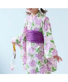 【デビロック/devirock / KIDS】の着付けかんたん 兵児帯付き浴衣 浴衣 25SS 016-ライラック-オフホワイト|ID: prp329100004528675 ipo3291000000032625459
