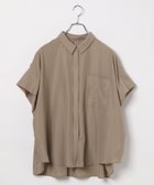 【レプシィム ローリーズファーム/LEPSIM LOWRYS FARM】のサラキレ5分袖ポンチョシャツ ベージュ53|ID: prp329100004528677 ipo3291000000032058300