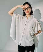 【レプシィム ローリーズファーム/LEPSIM LOWRYS FARM】のサラキレ5分袖ポンチョシャツ 人気、トレンドファッション・服の通販 founy(ファニー) ファッション Fashion レディースファッション WOMEN アウター Coat Outerwear ポンチョ Ponchos トップス・カットソー Tops/Tshirt シャツ/ブラウス Shirts/Blouses おすすめ Recommend 人気 Popularity 夏 Summer 定番 Standard thumbnail オフホワイト05|ID: prp329100004528677 ipo3291000000032372158