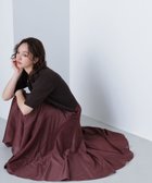 【ナチュラル ビューティー ベーシック/NATURAL BEAUTY BASIC】のエンブレムボタンニットジャケット半袖 ダークブラウン1|ID: prp329100004528682 ipo3291000000032723155
