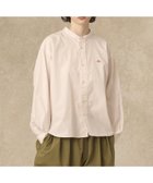 【ビショップ/Bshop】のコットンポプリン バンドカラーシャツ WOMEN PINK系1|ID: prp329100004528683 ipo3291000000032021802