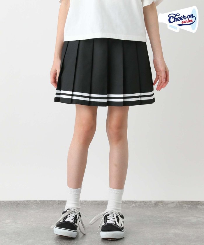 【グローバルワーク/GLOBAL WORK / KIDS】のCHEER ONプリーツスカート/キッズ/234592 インテリア・キッズ・メンズ・レディースファッション・服の通販 founy(ファニー) https://founy.com/ ファッション Fashion キッズファッション KIDS Children’s Clothing おすすめ Recommend インナー Inner スウェット Sweat ダウン Down フェイクレザー Faux Leather プリーツ Pleats 定番 Standard |ID: prp329100004528687 ipo3291000000032700260