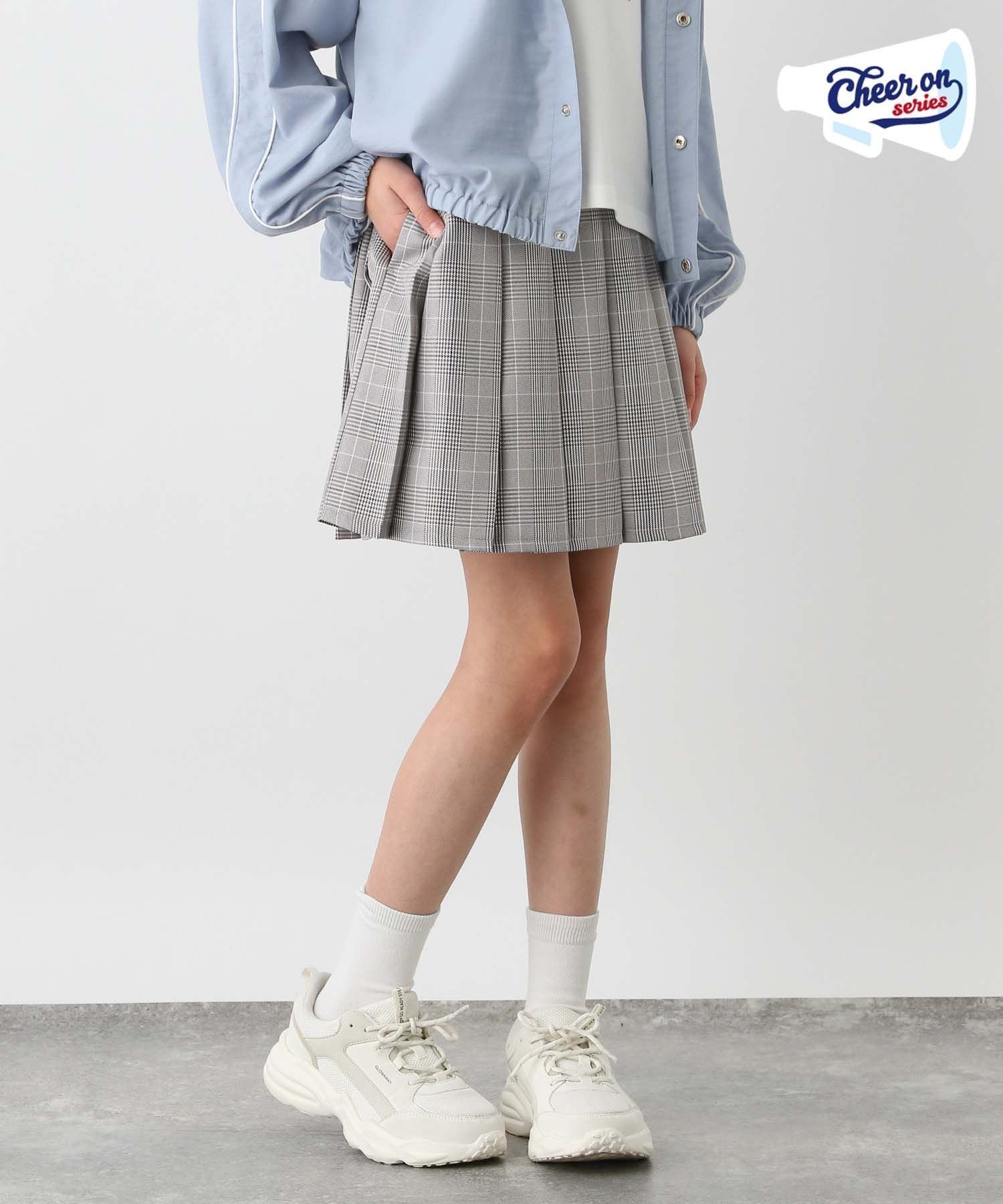 【グローバルワーク/GLOBAL WORK / KIDS】のCHEER ONプリーツスカート/キッズ/234592 インテリア・キッズ・メンズ・レディースファッション・服の通販 founy(ファニー) 　ファッション　Fashion　キッズファッション　KIDS Children’s Clothing　おすすめ　Recommend　インナー　Inner　スウェット　Sweat　ダウン　Down　フェイクレザー　Faux Leather　プリーツ　Pleats　定番　Standard　グレン15|ID: prp329100004528687 ipo3291000000032700267