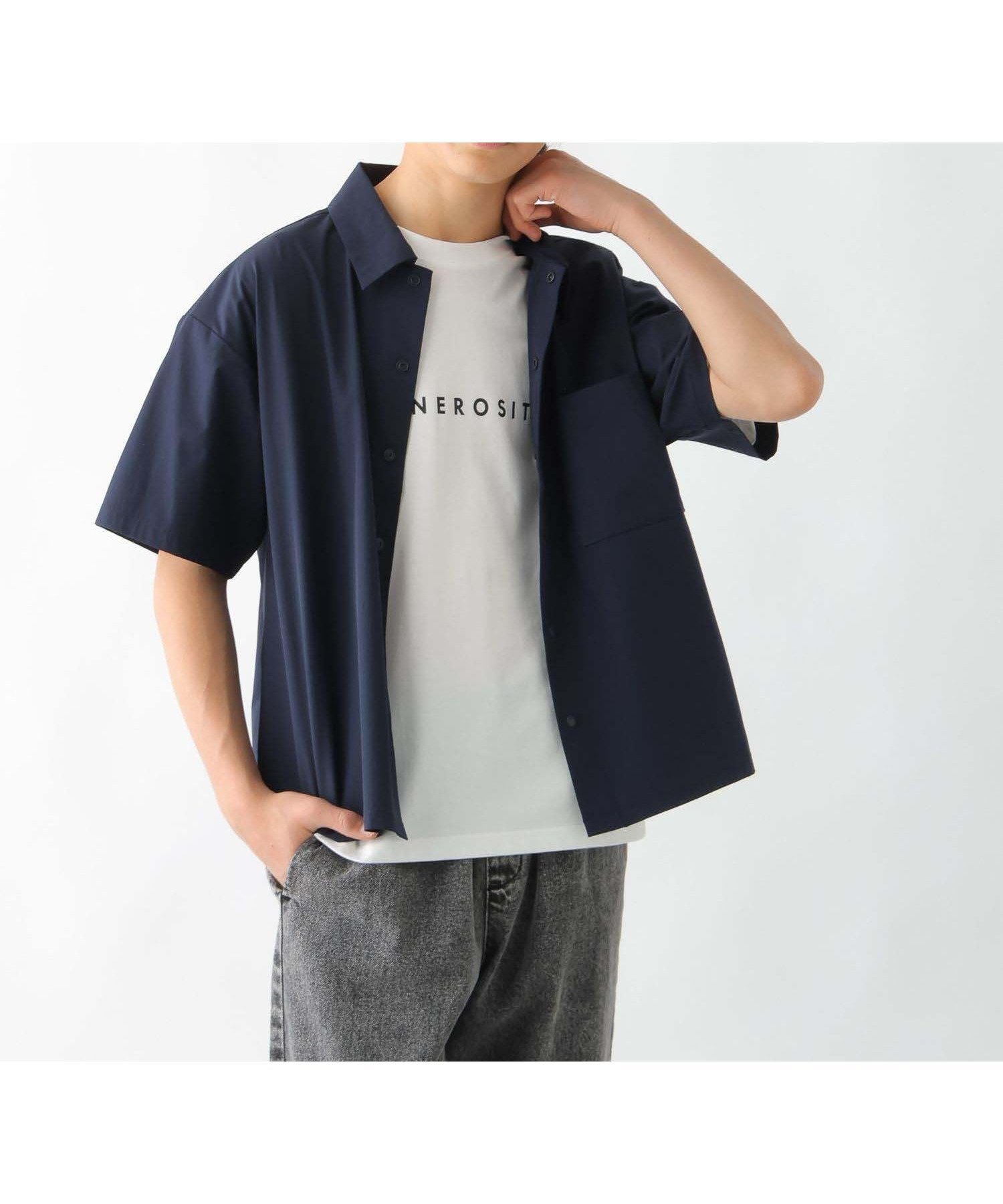 【グローバルワーク/GLOBAL WORK / KIDS】のエアかるシャツ/キッズ/147348 インテリア・キッズ・メンズ・レディースファッション・服の通販 founy(ファニー) 　ファッション　Fashion　キッズファッション　Fashion for Kids　おすすめ　Recommended / Our Picks　カーゴパンツ　Cargo Pants, Utility Pants　ストレッチ　Stretch, Stretchy Fabric　セットアップ　Set-Up, Coordinated Outfit　デニム　Denim, Jeans Material　ボトム　Bottoms, Lower Wear　ポケット　Pocket, Pocket Detail　リラックス　Relax, Relaxed Fit　夏　Summer　軽量　Lightweight, Ultra Light　ネイビー88|ID: prp329100004528693 ipo3291000000032740315